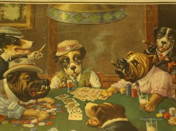 hunde spielen poker Ölbilder verkaufen - Hunde die Poker Zigarre spielen